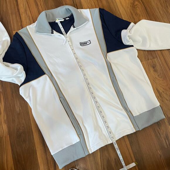 Puma Men’s XL T7 Spezial Track ‘71 Track Jacket 578966-01 White / Navy / Gray - Picture 4 of 10